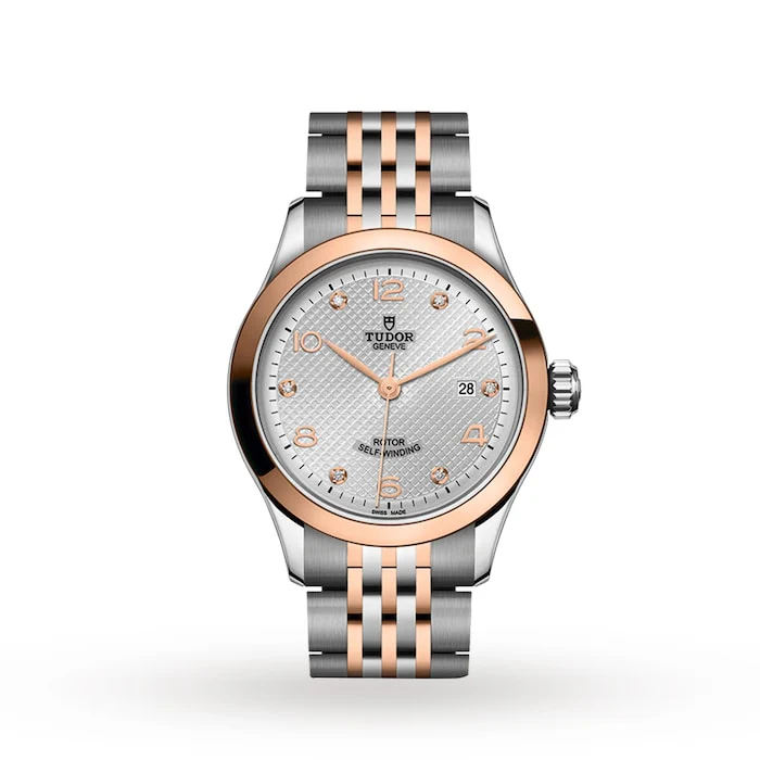 Tudor 1926 28mm Ladies Watch Steel Case Diamond-Set Silver Dial Luxury Watch Swiss Made M91351-0002