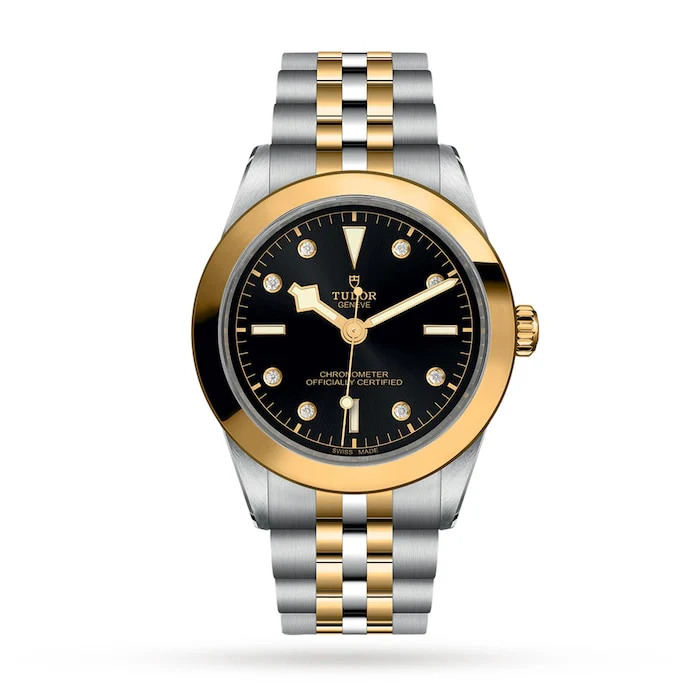 Tudor Automatic 39mm Men’s Watch with Black Material Dial, Stainless Steel Case & Bracelet, 100m Water Resistant / M79663-0006