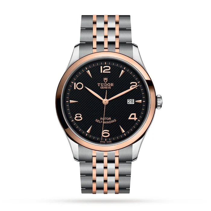 Tudor Automatic 41mm Men’s Watch with Black Material Dial, Stainless Steel Case & Bracelet, 100m Water Resistant / M91651-0003