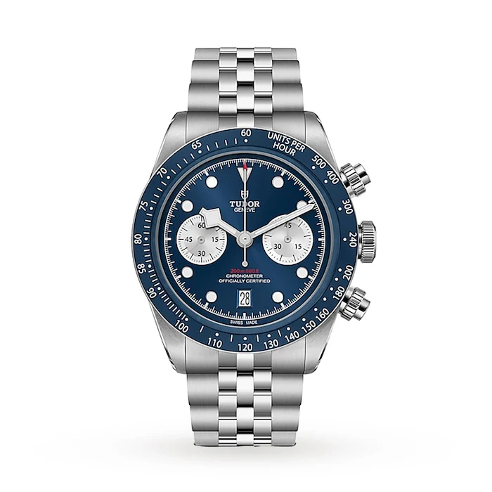 TUDOR Automatic 41mm Men’s Watch with Blue Material Dial, Stainless Steel Case & Bracelet, 200m Water Resistant / M79360B-0002