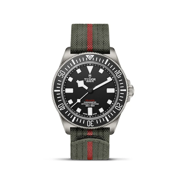 Tudor Automatic 42mm Men’s Watch with Black Material Dial, Titanium Case, 200m Water Resistant / M25717N-0001