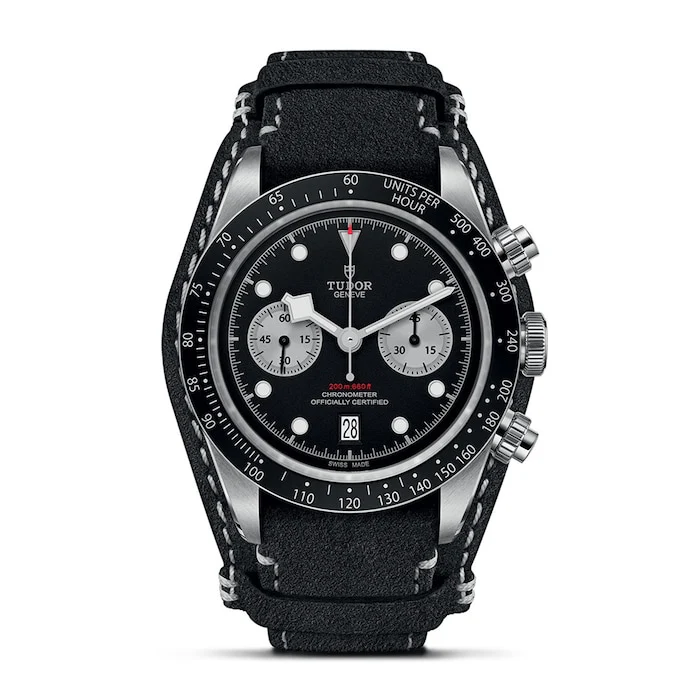 Tudor Black Bay Chrono 41mm Steel Case Black Dial Luxury Watch Luxury Watch Swiss Made Highâ Precision Movement Sapphire Crystal Stainless Steel Case M79360N-0005