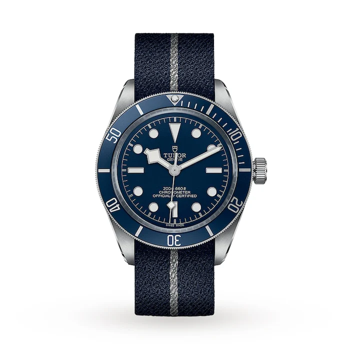 Tudor Heritage Automatic 39mm Men’s Watch with Blue Material Dial, Stainless Steel Case, 200m Water Resistant / M79030B-0003