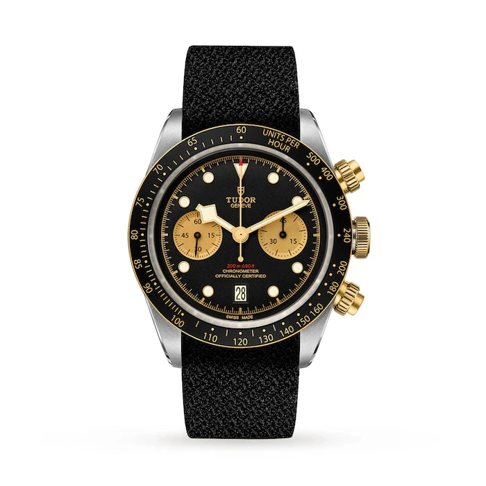 Tudor Heritage Automatic 41mm Men’s Watch with Black Material Dial, Stainless Steel Case, 200m Water Resistant / M79363N-0003