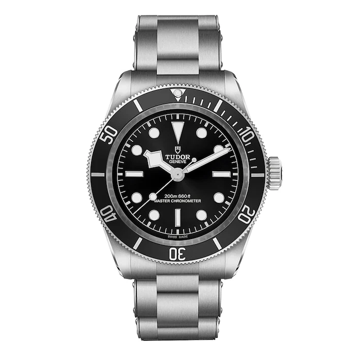 Tudor Heritage Automatic 41mm Men’s Watch with Black Material Dial, Stainless Steel Case & Bracelet, 200m Water Resistant / M7941A1A0NU-0001