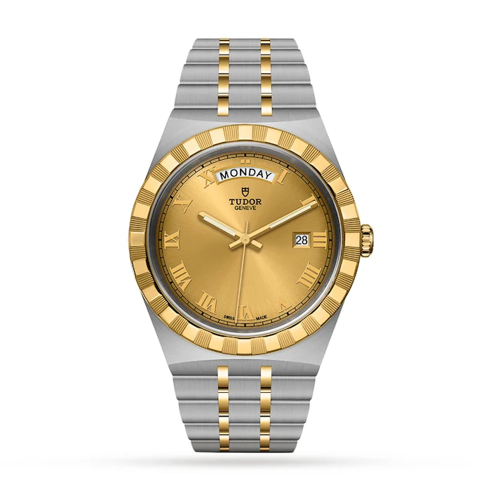 Tudor Heritage Automatic 41mm Men’s Watch with Champagne Material Dial, Stainless Steel Case & Bracelet, 100m Water Resistant / M28603-0004