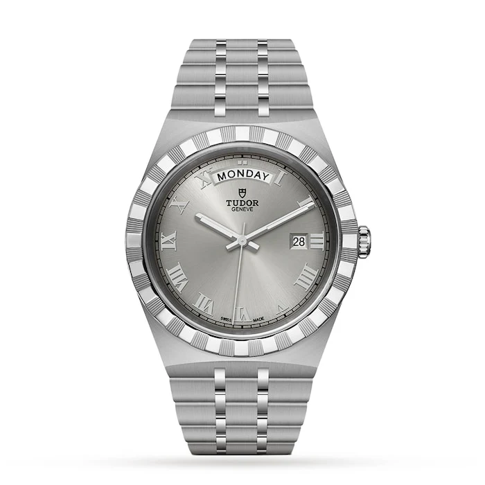 Tudor Heritage Automatic 41mm Men’s Watch with Silver Material Dial, Stainless Steel Case & Bracelet, 100m Water Resistant / M28600-0001