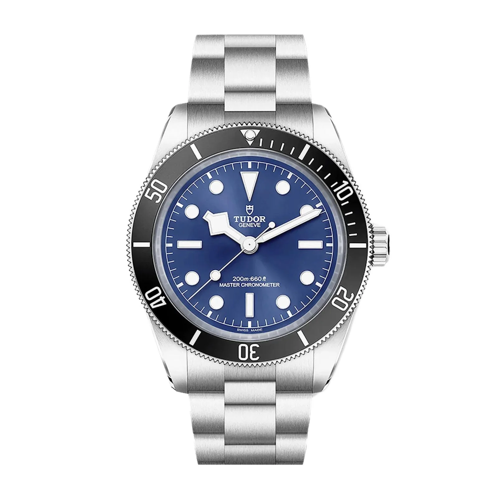Tudor Heritage Automatic 43mm Men’s Watch with Blue Material Dial, Stainless Steel Case & Bracelet, 200m Water Resistant / M7943A1A0NU-0001