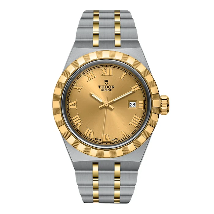 Tudor Royal 26mm, Steel Case, Gold Dial Luxury Watch Luxury Watch Swiss Made High Precision Movement M28303-0004