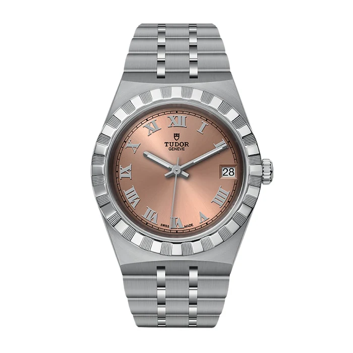 Tudor Royal 34mm Steel Case Salmon Dial Luxury Watch Luxury Watch Swiss Made High Precision Movement M28400-0009