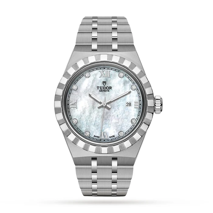 Tudor Royal Date 28mm, Steel Case, White Dial Luxury Watch Luxury Watch Swiss Made High Precision Movement M28300-0005