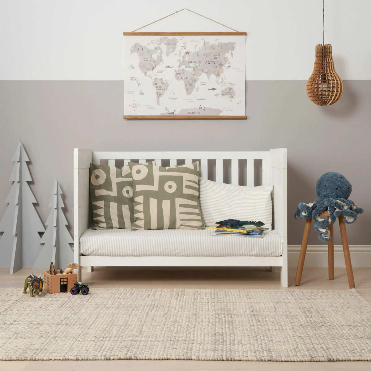 Tutti Bambini Alba Mini Cot Bed with Sprung Mattress, White - Image 4