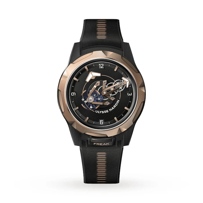 Ulysse Nardin Automatic 44mm Men’s Watch with Black Material Dial, Titanium Case, 30m Water Resistant / 2405-500-2A/3A
