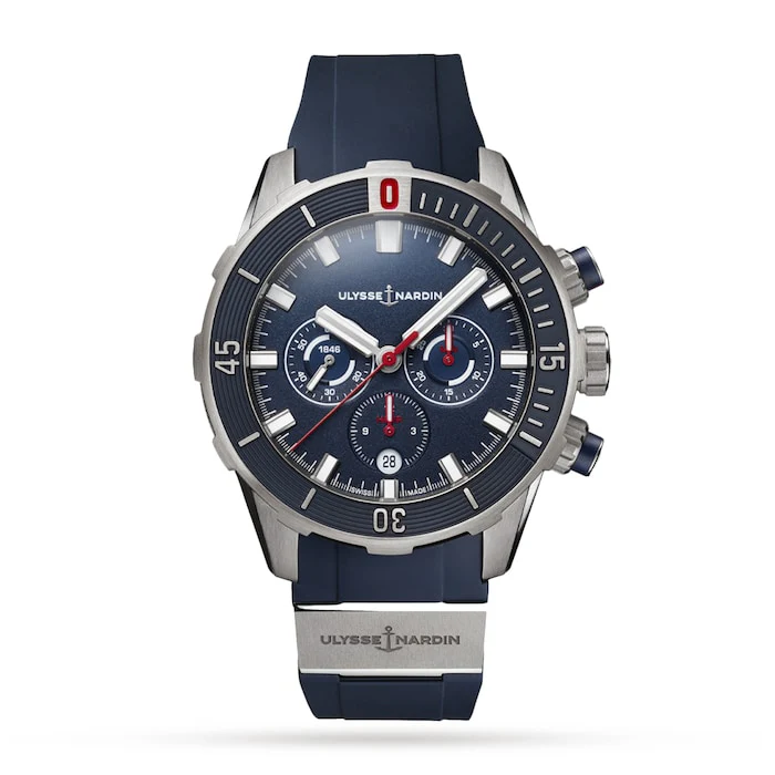 Ulysse Nardin Automatic Men’s Watch with Blue Material Dial, Titanium Case, 300m Water Resistant / 1503-170-3/93