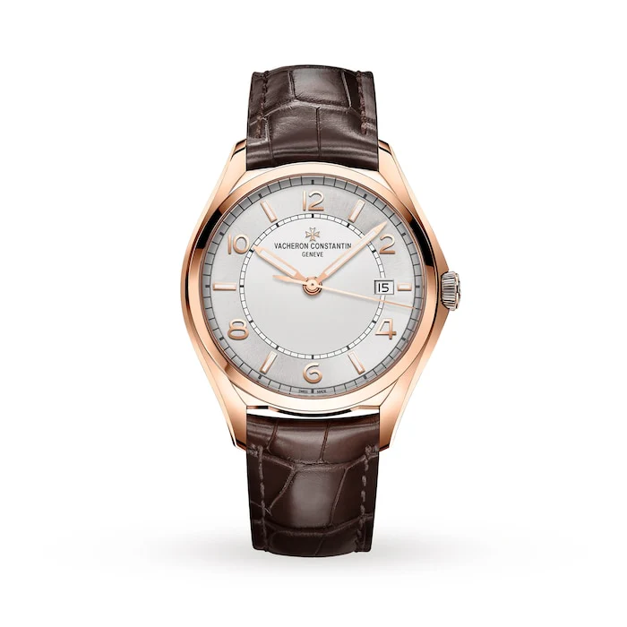 Vacheron Constantin Automatic 640mm Men’s Watch with Silver Material Dial, Gold Case, 30m Water Resistant / 4600E/000R-B441