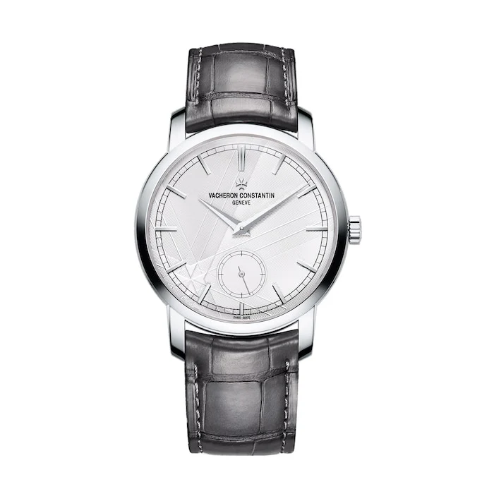 Vacheron Constantin Manual Wind 38mm Men’s Watch with Silver Material Dial, Platinum Case, 30m Water Resistant / 82172/000P-H062