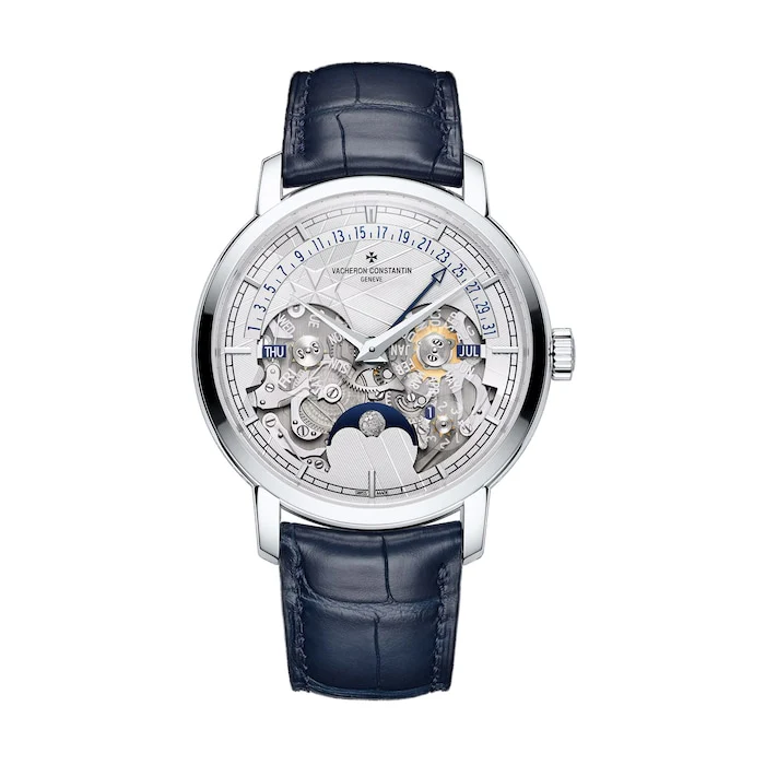 Vacheron Constantin Mechanical 41mm Men’s Watch with Silver Material Dial, Platinum Case, 30m Water Resistant / 4030T/000P-H054