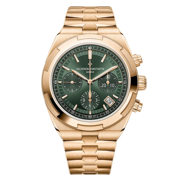 Vacheron Constantin Men’s Watch with Green Material Dial, Gold Case, 150m Water Resistant / 5520V/210R-B966