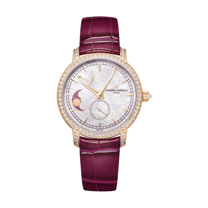 Vacheron Constantin Traditionelle Moon Phase 36mm Watch Pink Gold Luxury Watch Swiss Made 83570/000R-H060