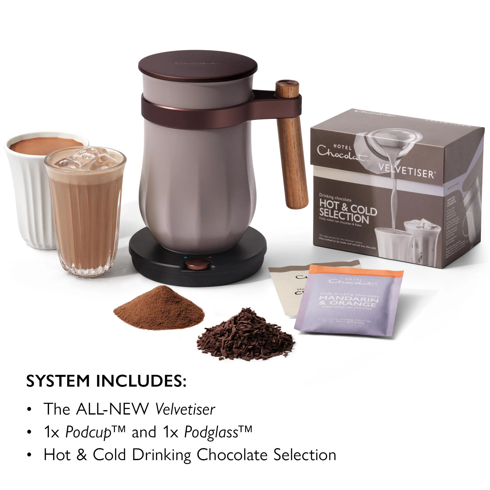 Hotel Chocolates Velvetiser - Pebble Hotel Chocolates All in One Velvertiser system with Podcup, Podglass With Saches - Image 2