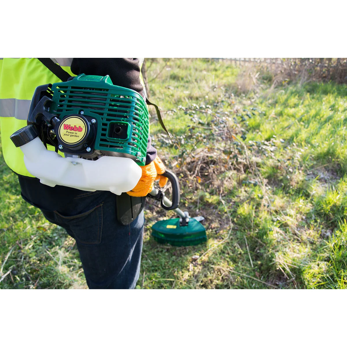 Webb 26cc 25cm Straight Shaft Loop Handled Petrol Brushcutter - Model WEBC26 - Image 7