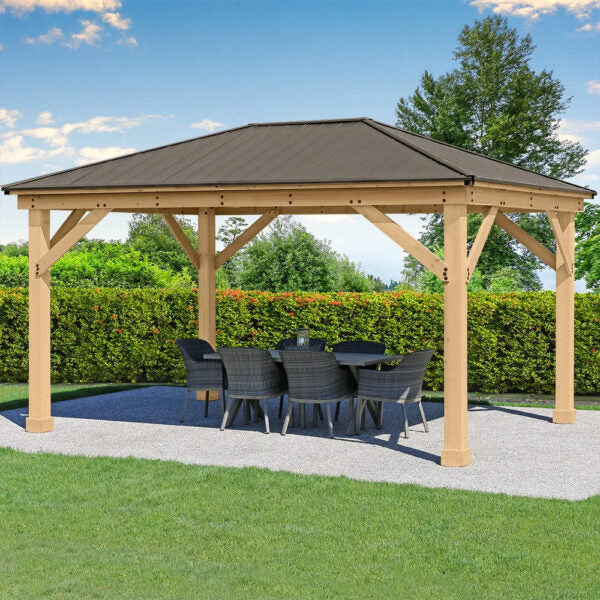 Yardistry Meridian Gazebo 12ft x 16ft (3.66m x 4.88m) - Image 3