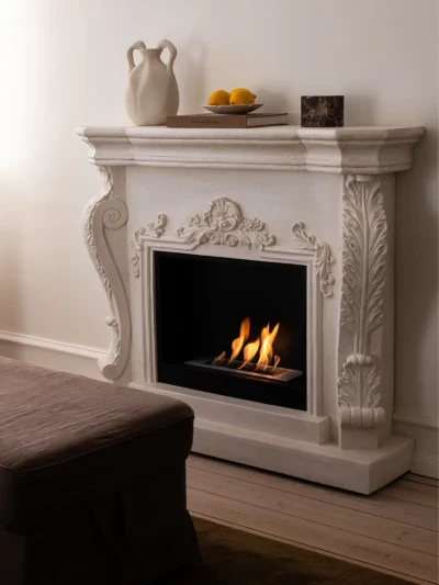 Ymir - Freestanding Bioethanol Fireplace Freestanding Bioethanol Fireplace, Ventless Ethanol Fireplace,