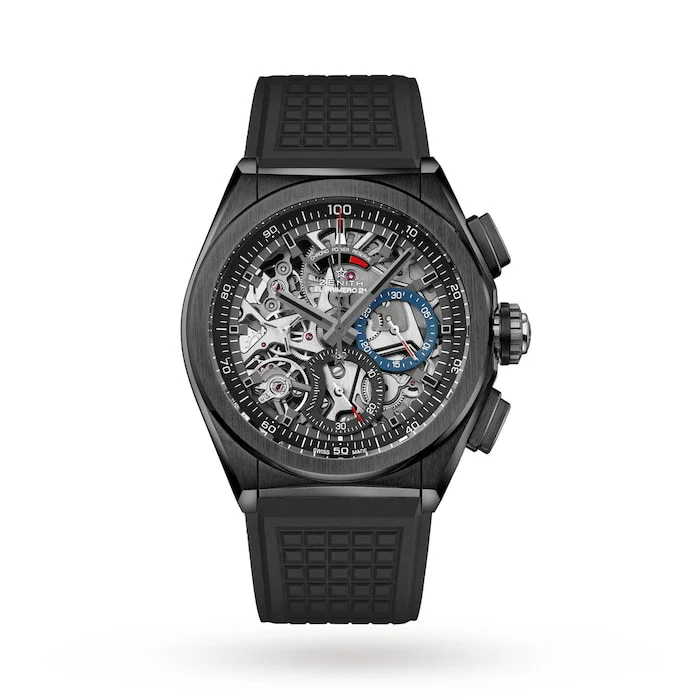 Zenith Automatic 44mm Men’s Watch with Skeleton Material Dial, Ceramic Case, 100m Water Resistant / 49.9000.9004/78.R782