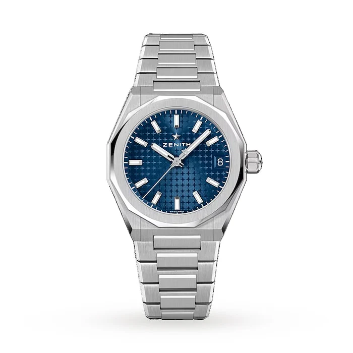 Zenith Defy Skyline 36mm Steel Automatic Watch - Blue Luxury Watch Swiss Made Automatic Movement  03.9400.670/51.I001