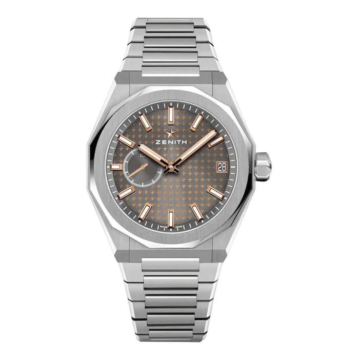 Zenith Elegance Automatic 41mm Men’s Watch with Silver Material Dial, Stainless Steel Case & Bracelet, 100m Water Resistant / 03.9300.3620/02.I001