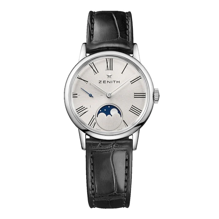 Zenith Elite Moonphase 33mm Steel Ladies Watch Luxury Watch Swiss Made High Precision Movement 03.2330.692/02.C714