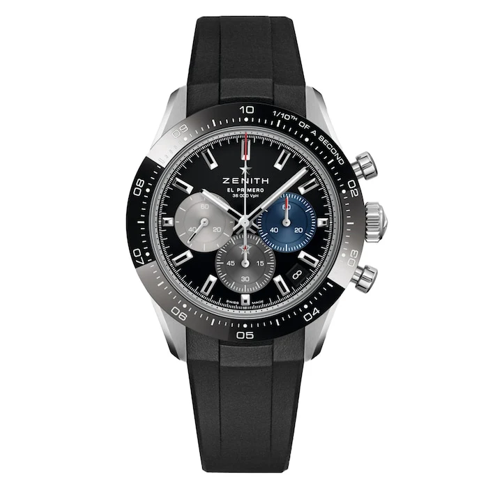 Zenith Sport Automatic 41mm Men’s Watch with Black Material Dial, Stainless Steel Case, 100m Water Resistant / 03.3100.3600/21.R951