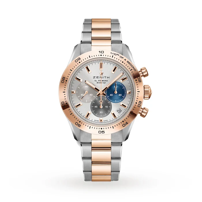 Zenith Sport Automatic 41mm Men’s Watch with Silver Material Dial, Stainless Steel Case & Bracelet, 100m Water Resistant / 51.3100.3600/69.M3100